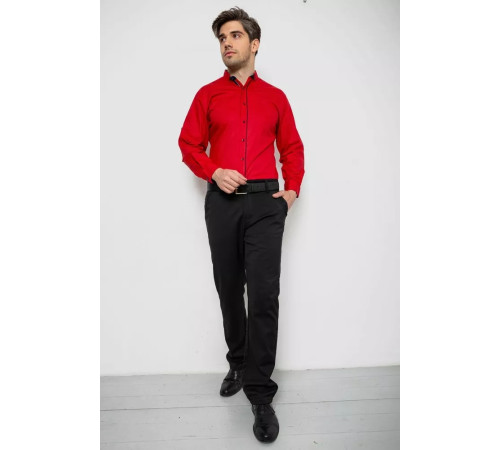 Сорочка чоловіча з довгим рукавом, колір червоний, 214R16111
