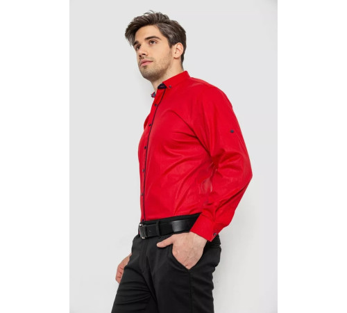 Сорочка чоловіча з довгим рукавом, колір червоний, 214R16111