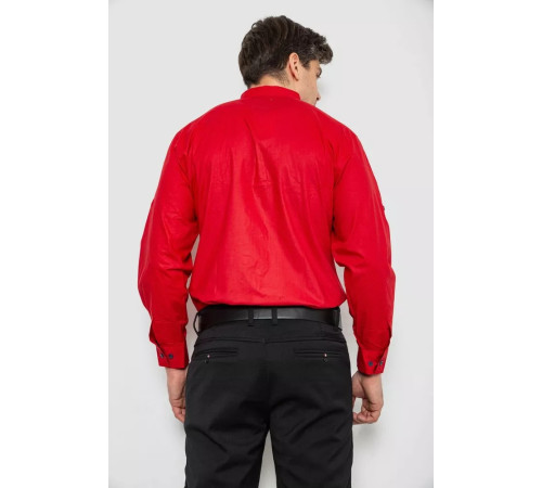 Сорочка чоловіча з довгим рукавом, колір червоний, 214R16111