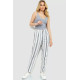 Штани жіночі в смужку, колір молочно-сірий, 244R040
