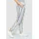 Штани жіночі в смужку, колір молочно-сірий, 244R040
