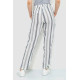 Штани жіночі в смужку, колір молочно-сірий, 244R040