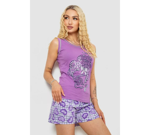 Пижама женская, цвет сиреневый, 243R03674