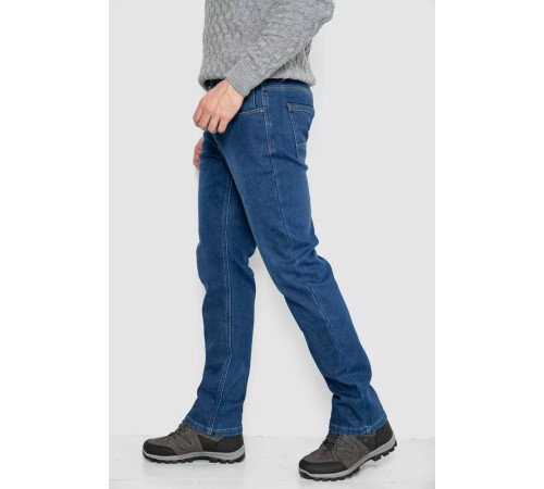 Джинси чоловічі на флісі, колір синій, 254R2402