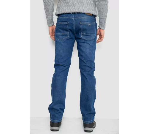 Джинси чоловічі на флісі, колір синій, 254R2402