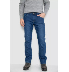 Джинси чоловічі на флісі, колір синій, 254R2402
