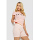 Піжама жіноча з принтом, колір персиковий, 243R3252