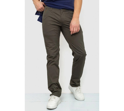 Брюки мужские классические, цвет хаки, 243R6023