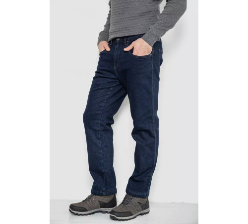 Джинси чоловічі утеплені на флісі, колір синій, 129R9834
