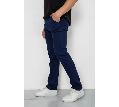 Брюки мужские классические стрейч, цвет синий, 244RF807