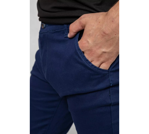 Брюки мужские классические стрейч, цвет синий, 244RF807