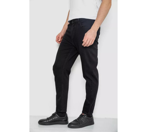 Джинси чоловічі стрейч, колір чорний, 244R8562