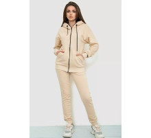 Спорт костюм женский двунитка, цвет светло-бежевый, 102R7720