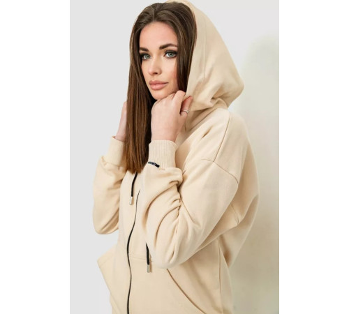 Спорт костюм жіночий двонитка, колір світло-бежевий, 102R7720