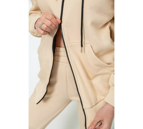 Спорт костюм жіночий двонитка, колір світло-бежевий, 102R7720