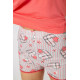 Пижама женская с принтом, цвет коралловый, 243R0004-P14