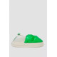 Капці жіночі домашні із задником, колір зелений, 243R2927