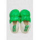 Капці жіночі домашні із задником, колір зелений, 243R2927