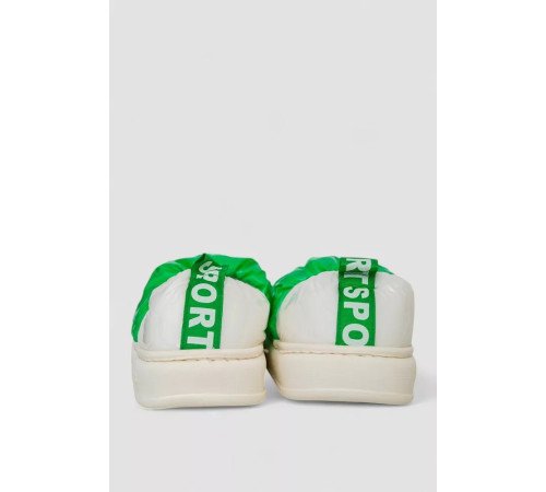 Капці жіночі домашні із задником, колір зелений, 243R2927