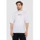 Мужская футболка с принтом, цвет белый, 244R2126
