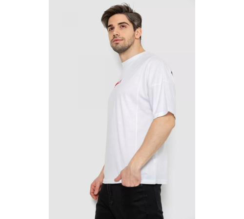 Мужская футболка с принтом, цвет белый, 244R2126