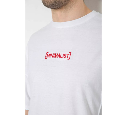 Мужская футболка с принтом, цвет белый, 244R2126