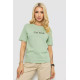 Женская футболка с принтом, цвет оливковый, 241R1833.