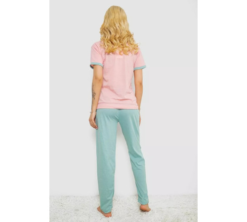 Пижама женская с принтом, цвет розовый, 243R30022.