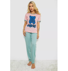 Пижама женская с принтом, цвет розовый, 243R30022.