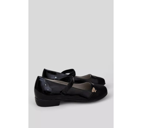 Туфлі дитячі лакові, колір чорний, 244R3097