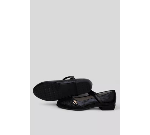Туфлі дитячі лакові, колір чорний, 244R3097