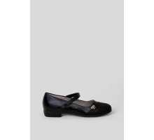 Туфли детские лаковые, цвет черный, 244R3097