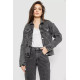 Куртка женская джинсовая, цвет серый, 255RA225