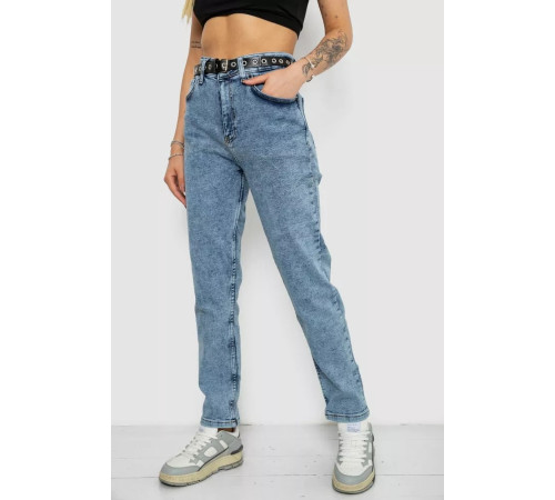 Джинси жіночі MOM стрейч, колір синій, 244R00549