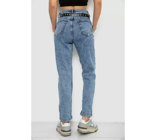 Джинси жіночі MOM стрейч, колір синій, 244R00549