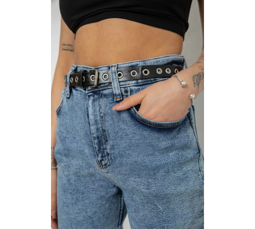 Джинси жіночі MOM стрейч, колір синій, 244R00549