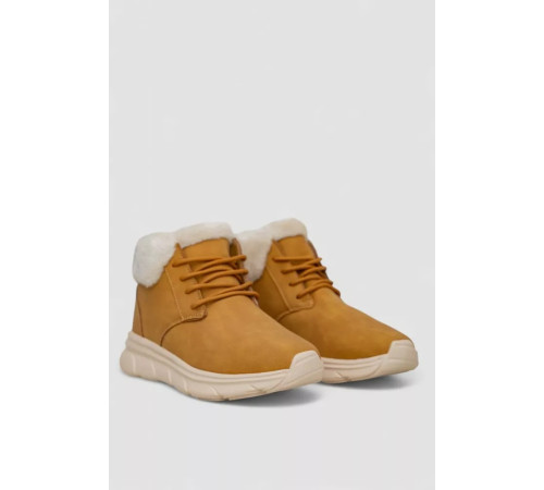 Черевики зимові жіночі на хутрі, колір бежевий, 248RCX663