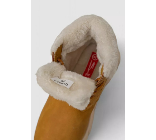 Черевики зимові жіночі на хутрі, колір бежевий, 248RCX663