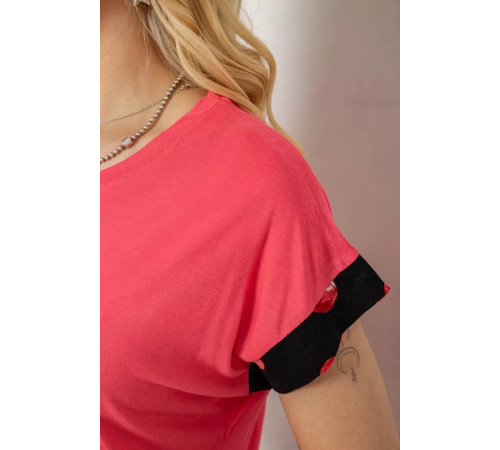 Женская пижама с принтом, цвет розовый, 243R2134