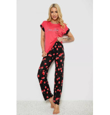 Женская пижама с принтом, цвет розовый, 243R2134