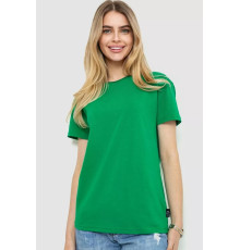 Женская футболка однотонная, цвет зеленый, 102R5248