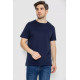 Футболка чоловіча базова білизняна, колір темно-синій, 244R121