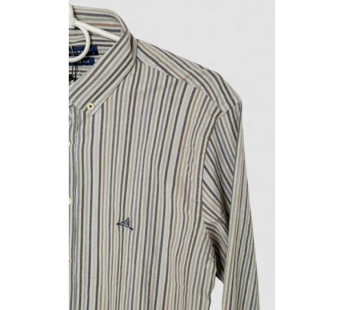 Сорочка чоловіча котонова повсякденна, колір сірий, 247R418