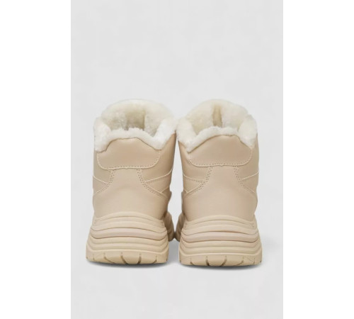 Кросівки жіночі зимові на хутрі, колір бежевий, 248RDM08