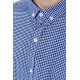 Рубашка, сине-белая в клетку, с длинными рукавами, 511F006