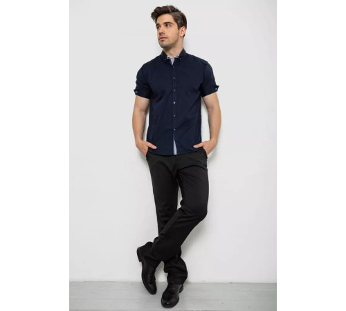 Рубашка мужская, цвет темно-синий, 214R9001