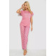 Женская пижама с принтом, цвет пудровый, 243R2082