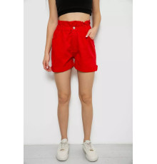 Шорти жіночі джинсові, колір червоний, 182R1684