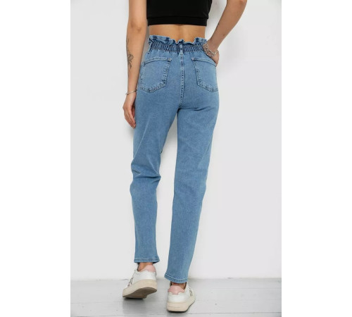 Джинси жіночі Mom-fit, колір блакитний, 244R1640S20