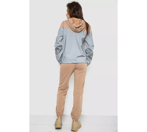 Спорт костюм женский демисезонный, цвет бежево-серый, 119R527